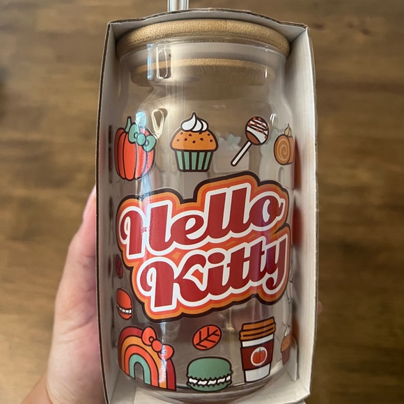 Hello Kitty fall glass cup - Picture 3 of 6
